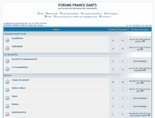 Tablet Screenshot of forum.france-darts.com